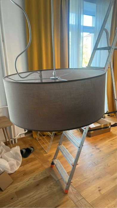 Lampa wisząca z abażurem