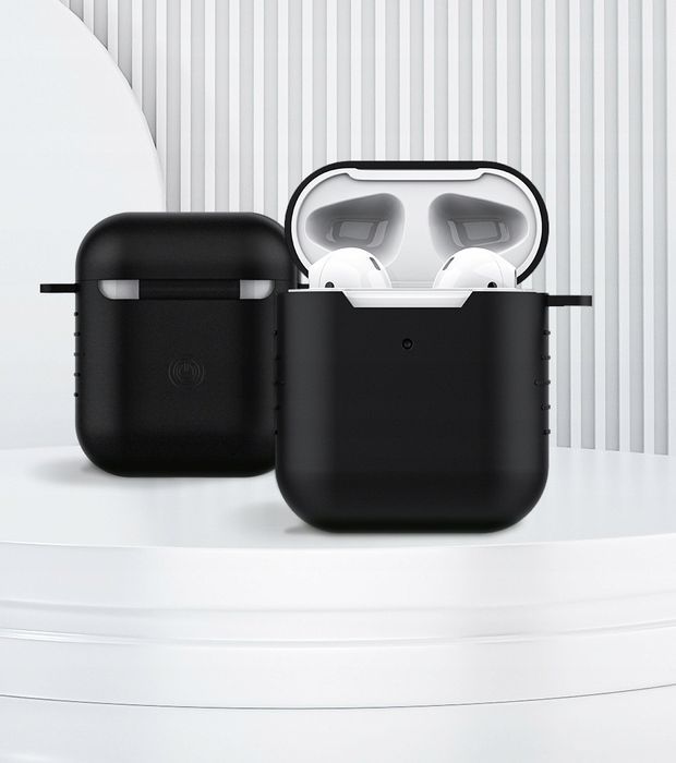 Etui Silikonowe Case Do Airpods 1/2 Recci Obudowa Pokrowiec Z Hakiem