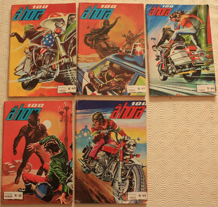 O motociclismo com uma história policial aos quadradinhos