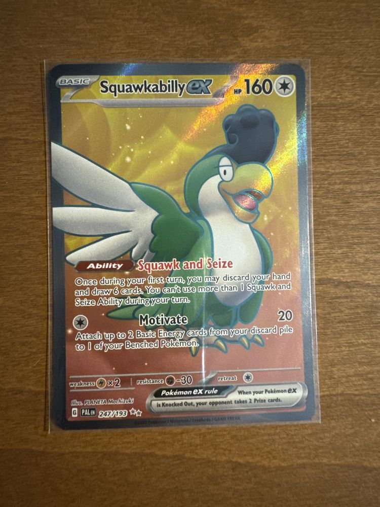 Pokemon TCG Squawkabilly ex 247/193 Paldea Evolved