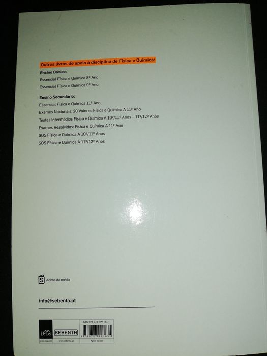 Livro de exercícios de Físico-Química 7°ano