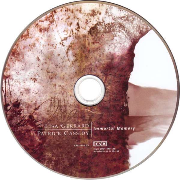 CD Lisa Gerrard | Patrick Cassidy ‎– Immortal Memory