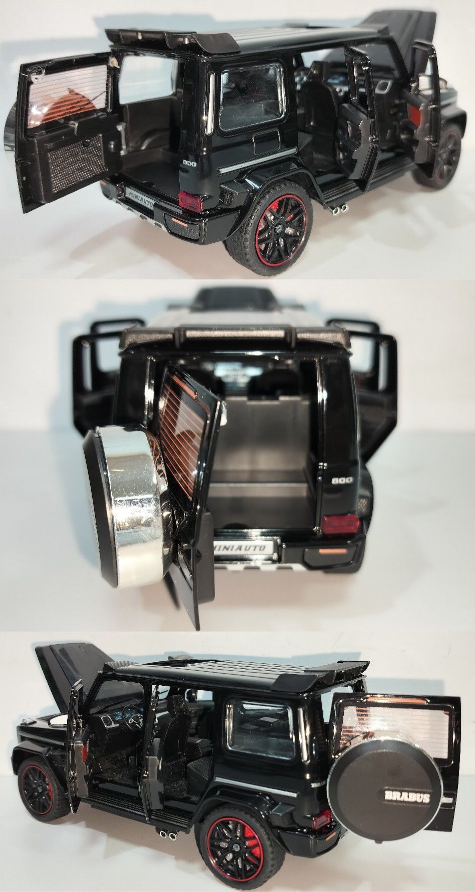 Mercedes-Benz BRABUS G800 модель 1:24 MINIAUTO. Металл, звук, свет.