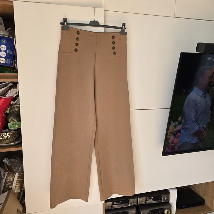 Spodnie materiałowe ff kuloty culotte Zara m 38 szwedy