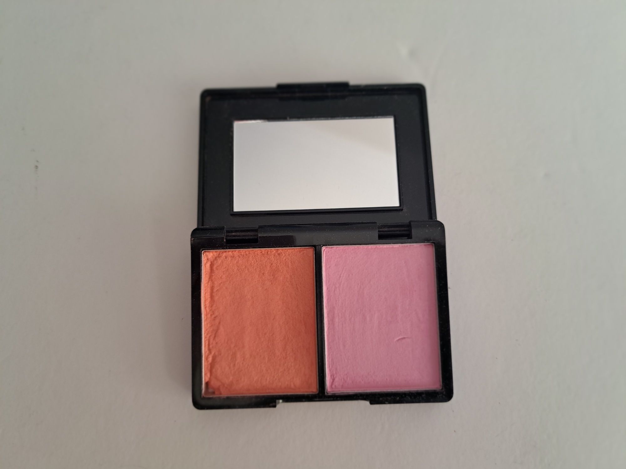 Sephora palete blush em 2 tons em caixa com espelho - rosa e coral
