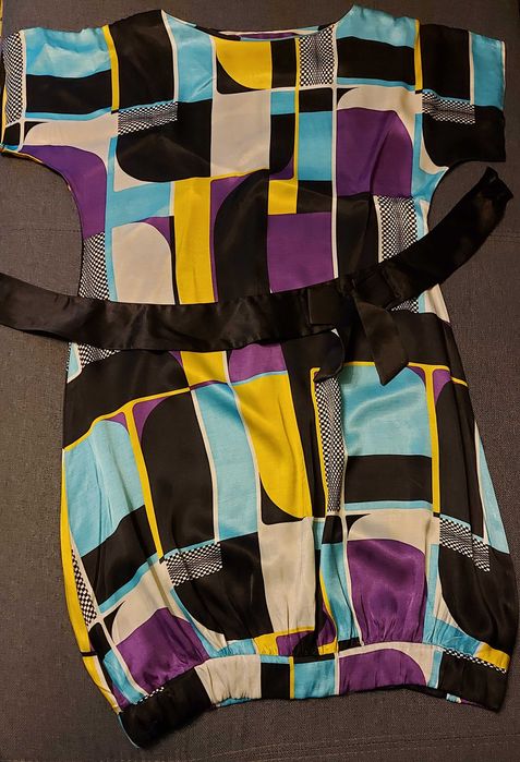 Sukienka elegancka - wzory geometryczne 38