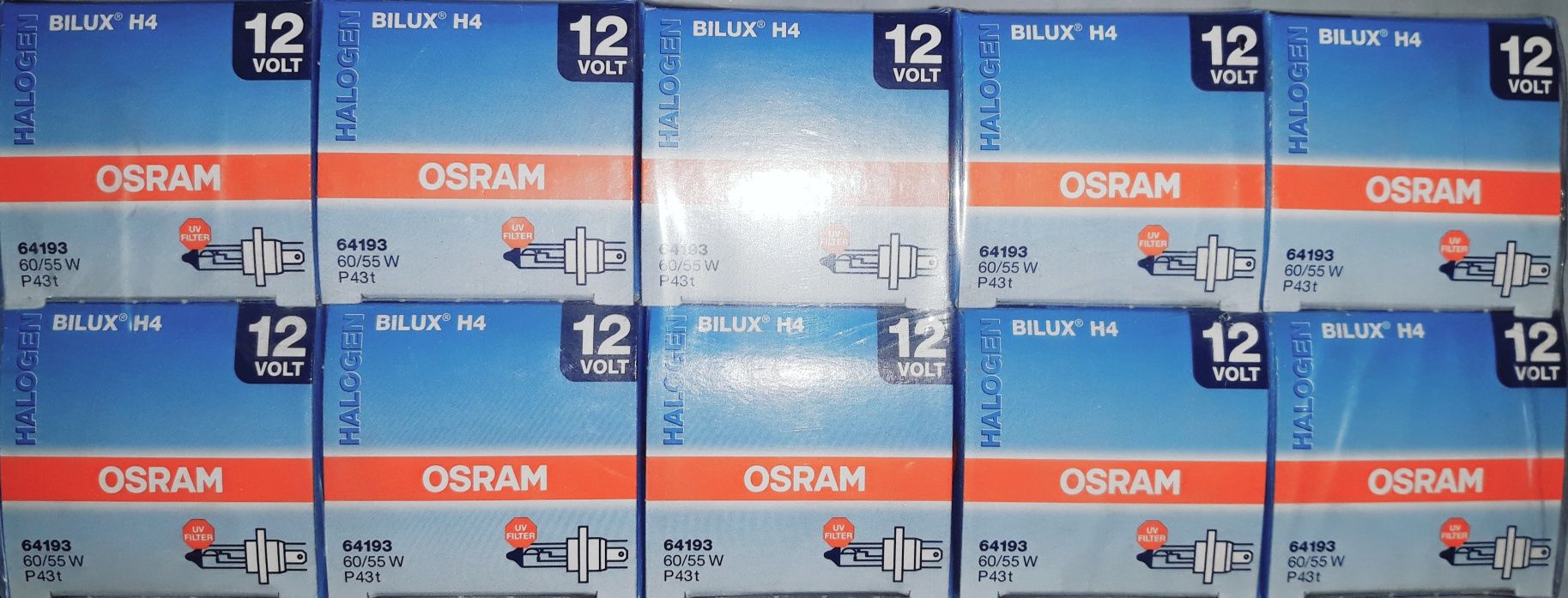 Lâmpadas Auto H7, H4, H3 e H1 - Philips/Osram