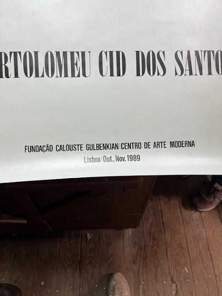 Poster/cartaz - Bartolomeu Cid dos Santos - 1989