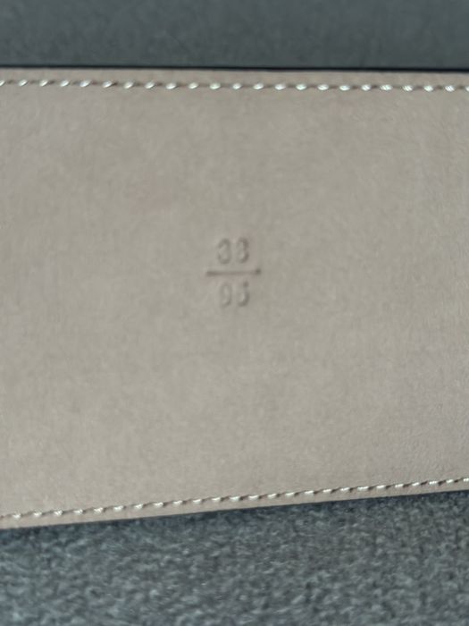 Balmain B- Pasek skórzany czarny B-BELT 95cm Nowy