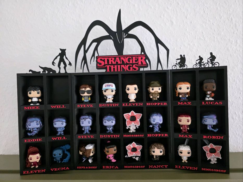 Полички для фігурок Kinder Joy Stranger Things на 24 фігурки