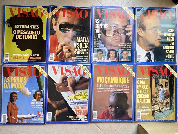 Revistas VISÃO N.º 13 ao 366 - desde 1993 até 2001