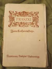 Fraszki Jana Kochanowskiego wydanie z 1969 roku