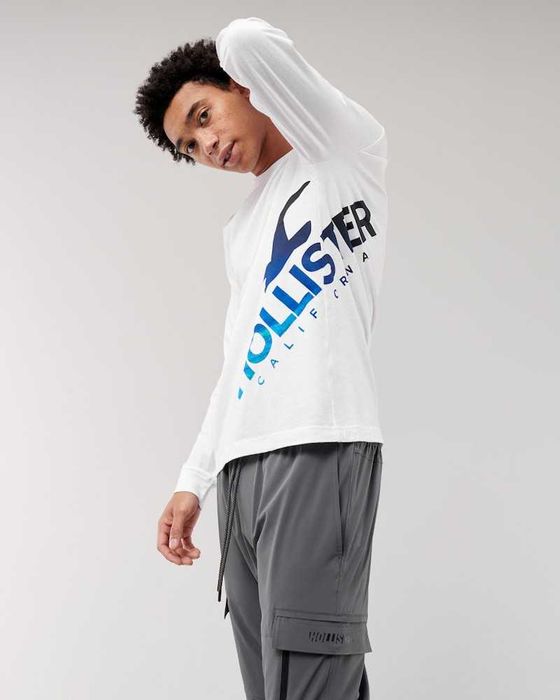 T-shirt Long sleeves Hollister Co. size M Print Logo Graphic Tee