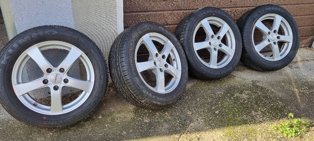 Felgi aluminiowe Dezent TREZ_A 16” 5×114,3 ET48 — stan bardzo dobry