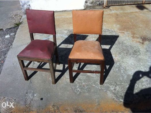 Cadeiras e mesas madeira + cadeiras antigas
