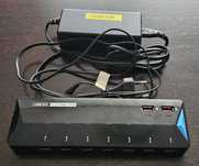 Hub /replikator/ USB 3.0 ładujący Renkforce 7+2-portami