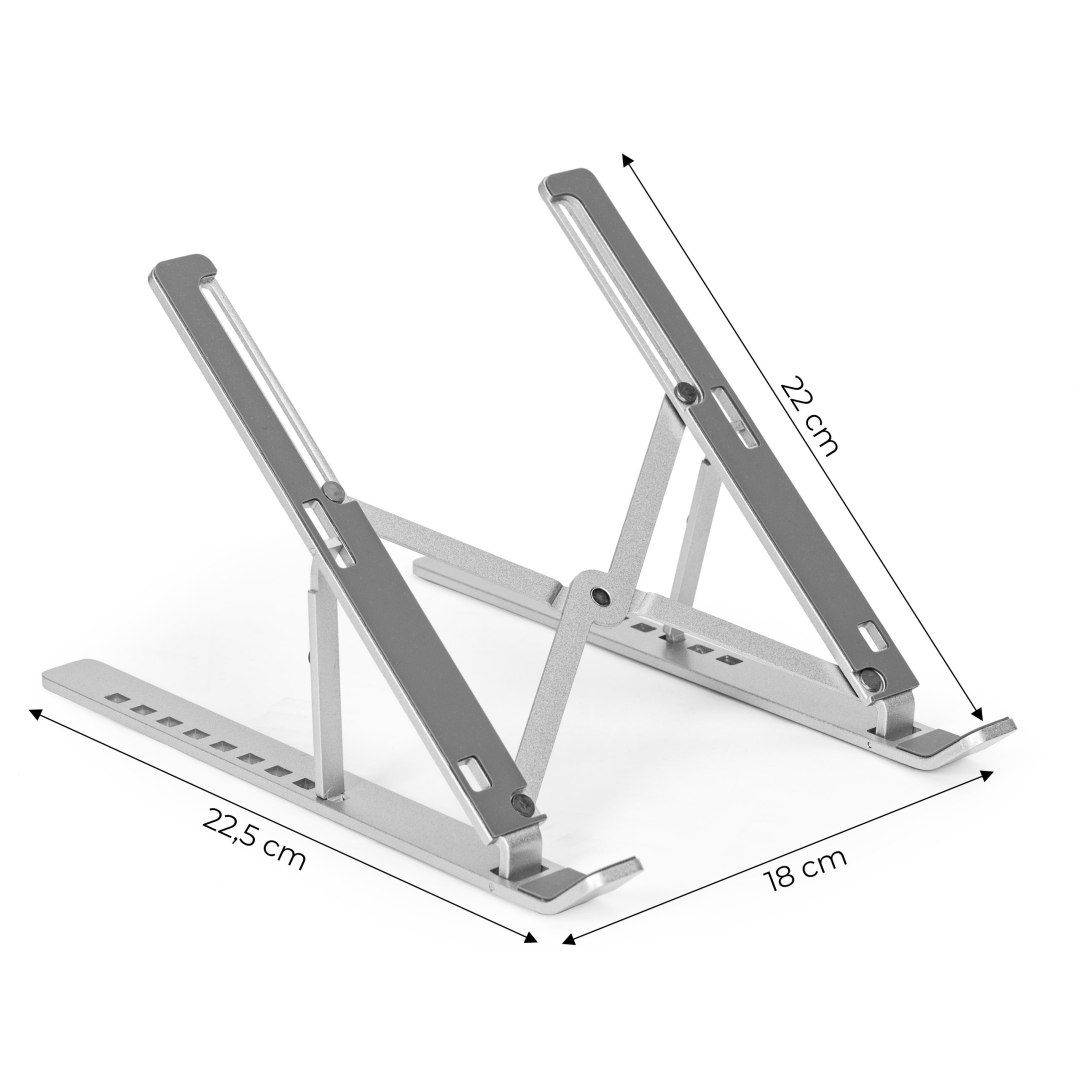 Podstawka stojak pod laptop aluminiowa składana z 9 stopniową regulac