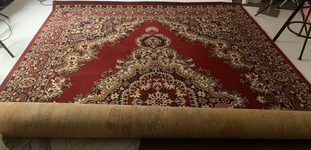 Dywan wełniany PRL zadbany 257x350