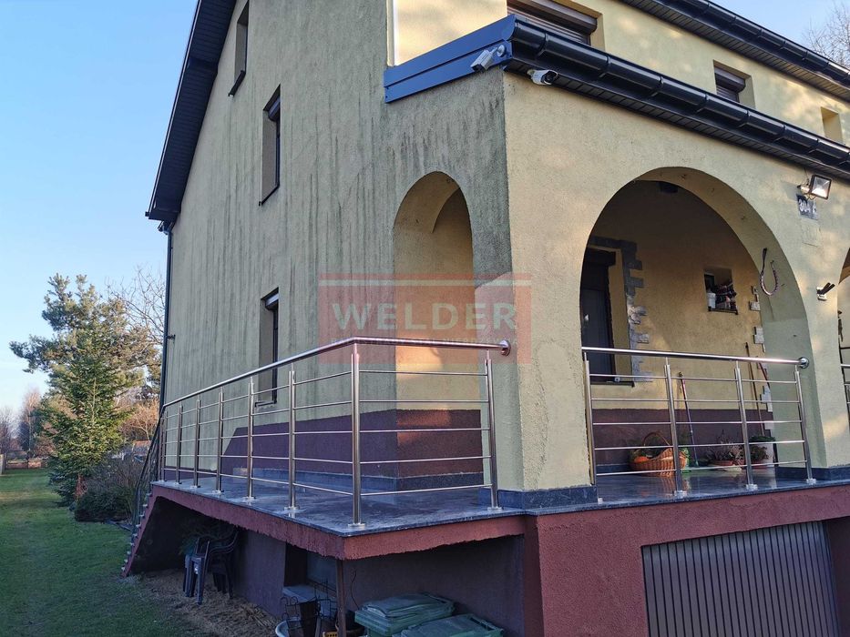 Balustrady nierdzewne Harfa Poręcz antracyt Barierka Balkon