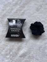 Anven bawelnana gumka scrunchie czarna