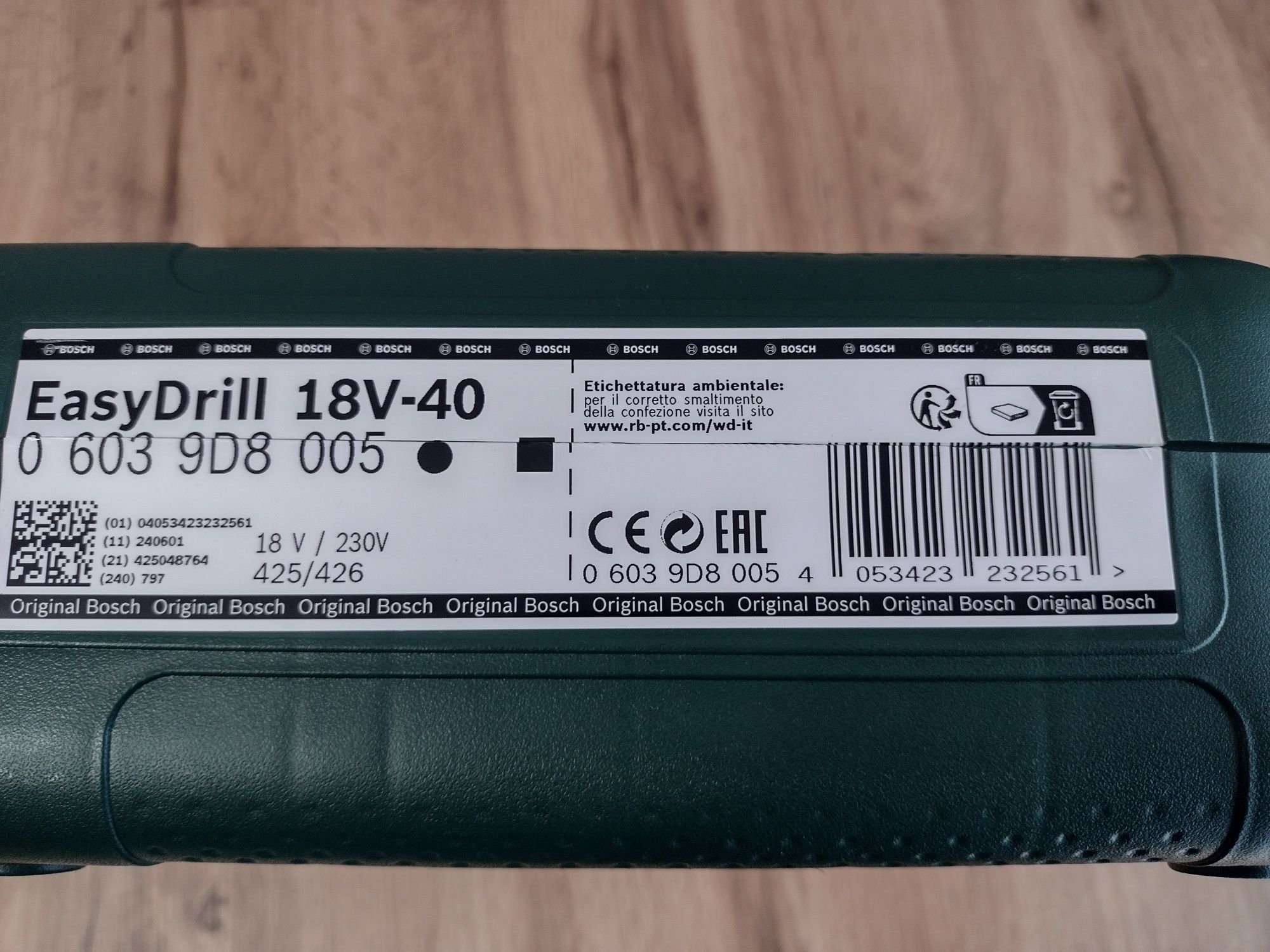 Wiertarko-wkrętarka Bosch. EasyDrill 18V40