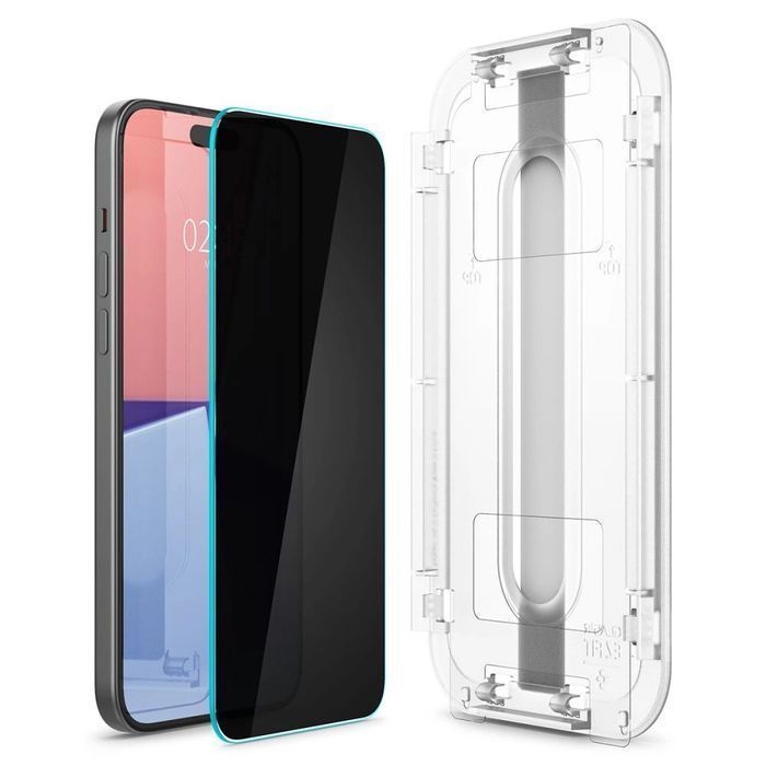 Szkło hartowane Spigen Glas.tR EZ Fit Privacy na iPhone 15 Plus