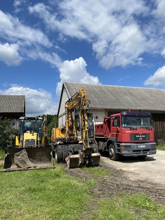 Usługi koparko-ladowarka i wywrotka