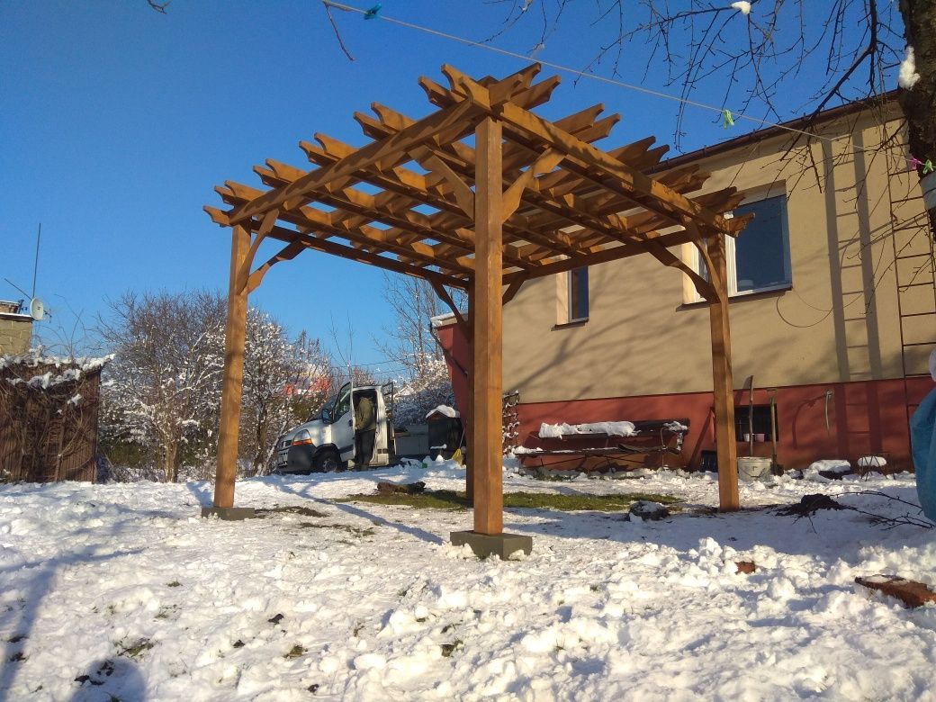 Pergola Altana Drewutnia Patio Markiza