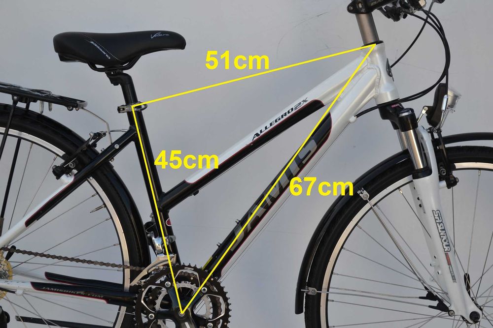 Lekki rower miejski trekking * Jamis allegro2x * 45cm shimano deore