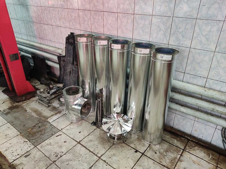 Димохід нержавійка оцинковка зварна утеплена дымоход нержавейка