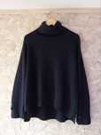 Massimo Dutti granatowy sweter damski kaszmir z wełną L