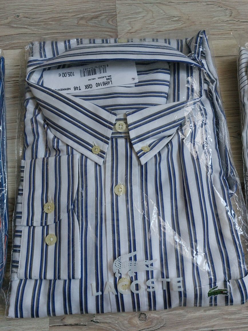 Нова оригінальна чоловіча рубашка Lacoste (лакост)