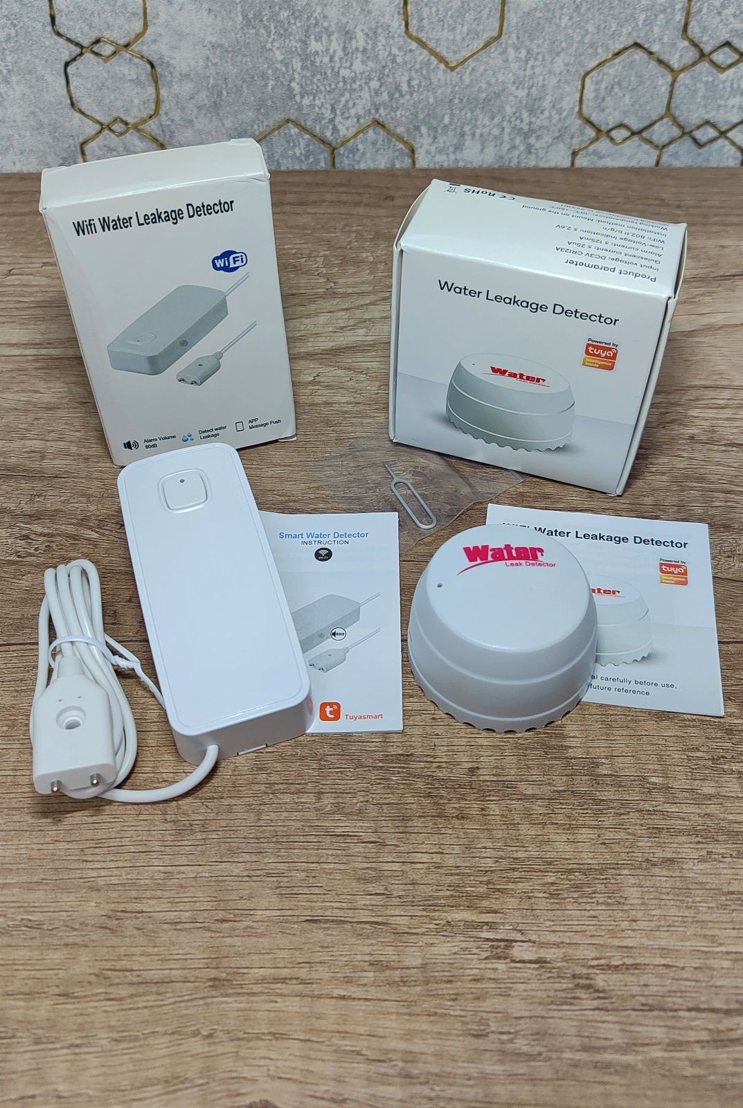 Умный Wi-Fi Датчик утечки воды с сиреной