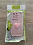 Etui rozowe z sercem iphone 16 pro