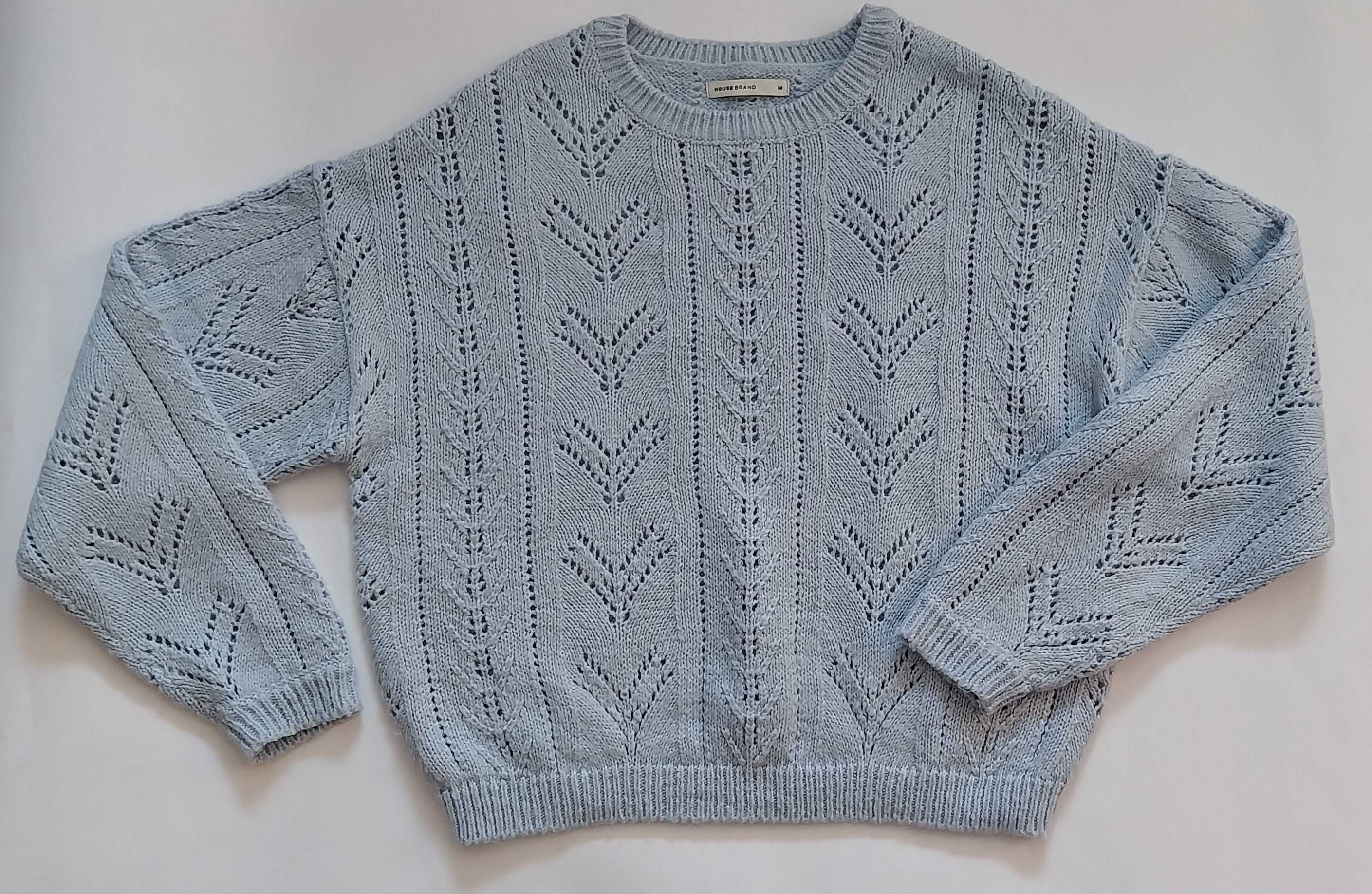 Błękitny sweter oversize House r. M/38