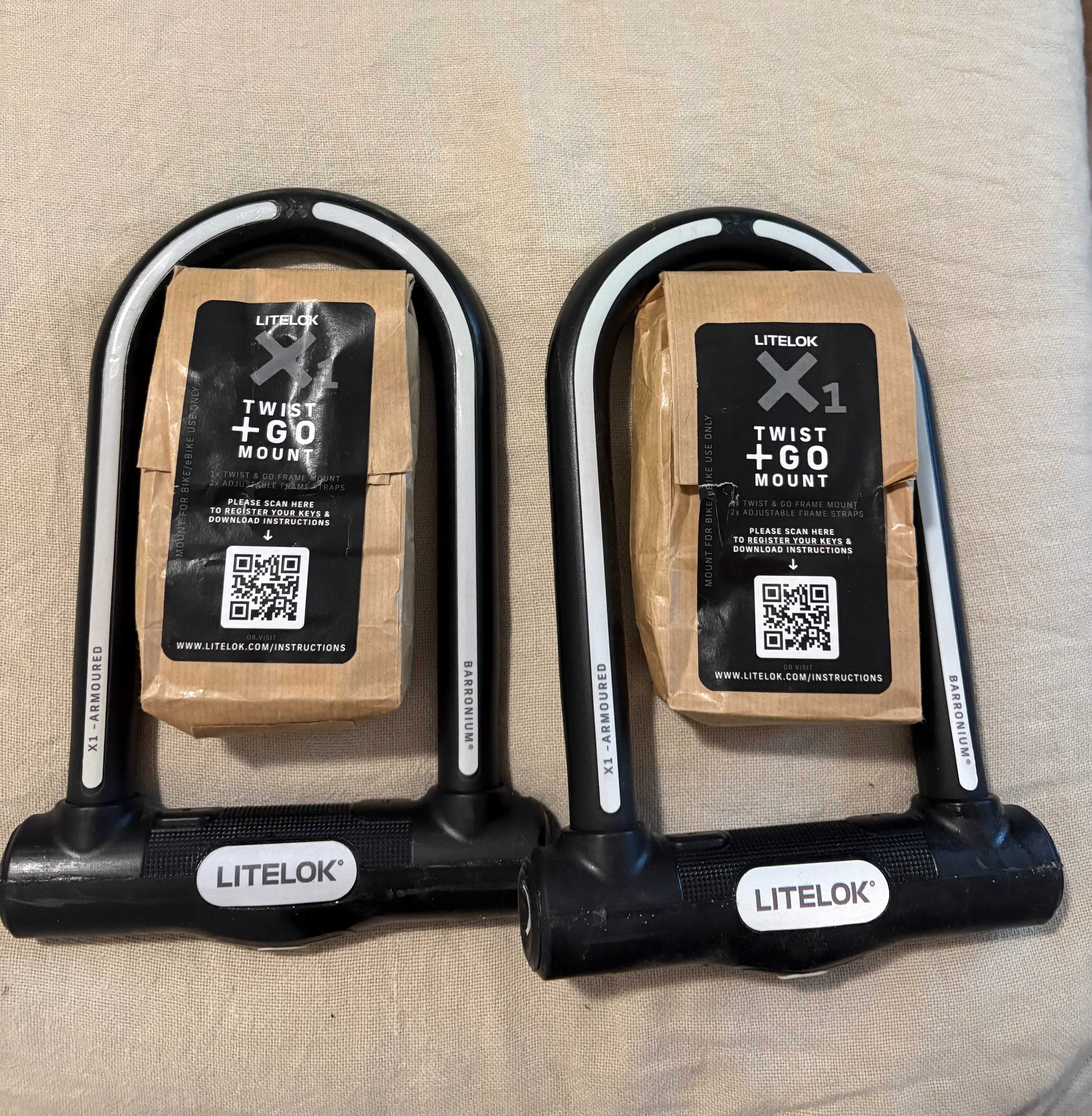 2 Litelock X1 Bike Locks