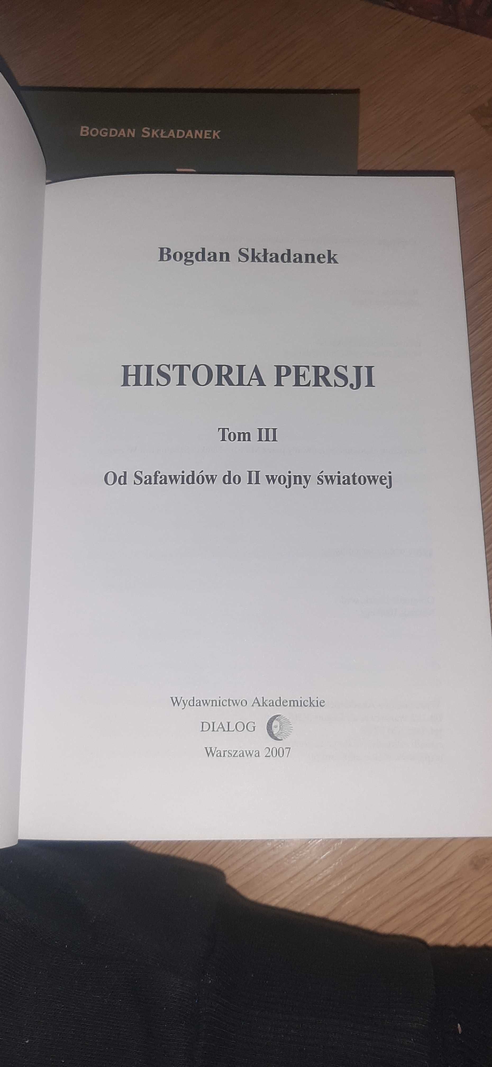 Historia Persji kolekcja 3 tomów Bogdan Składanek