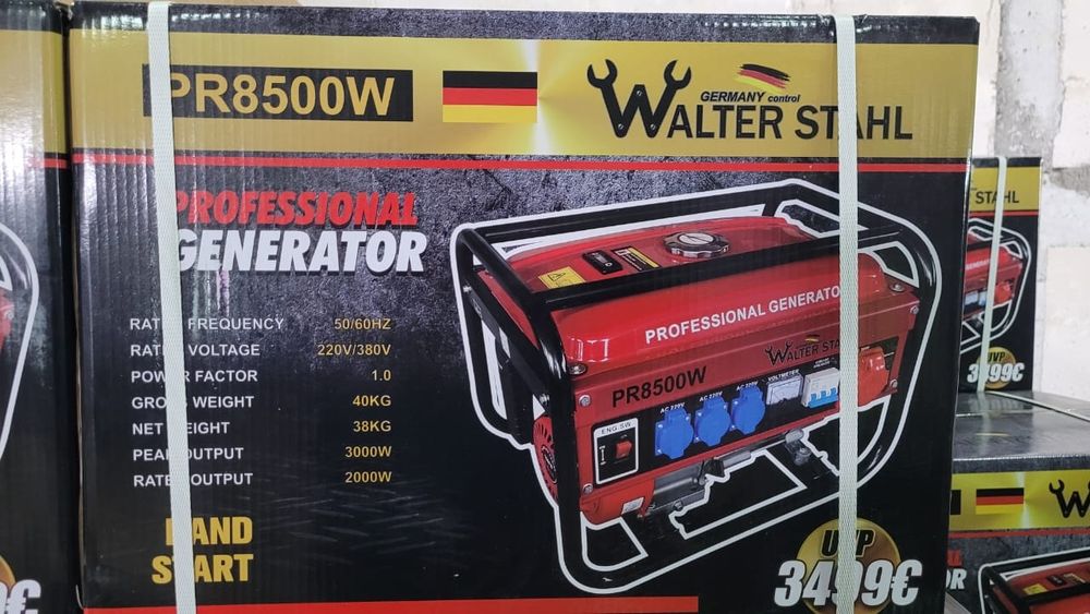Генератор бензиновий WALTER STAHL 2,5 кВт