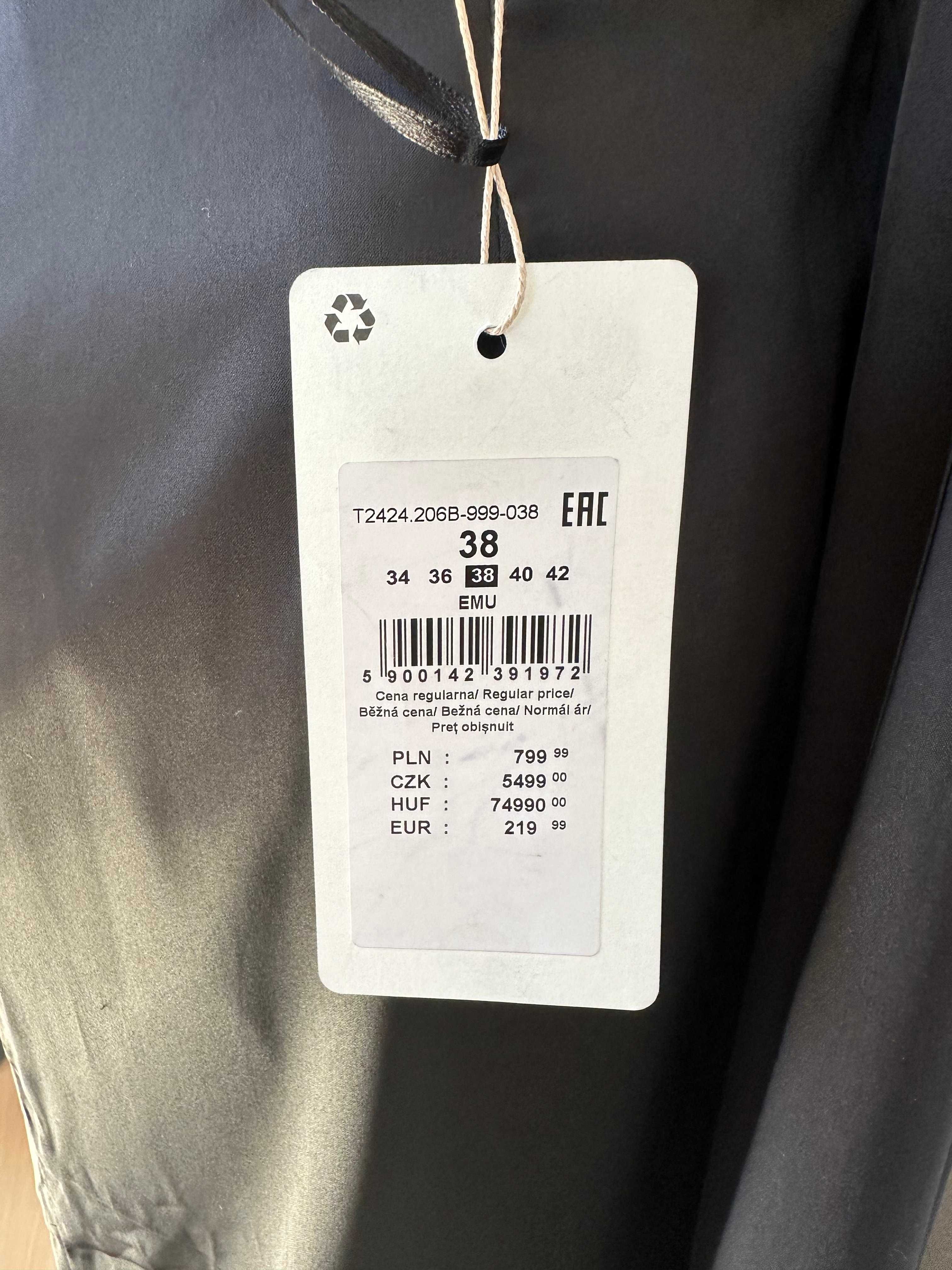 Tkaninowa damska sukienka maxi Tatuum 38