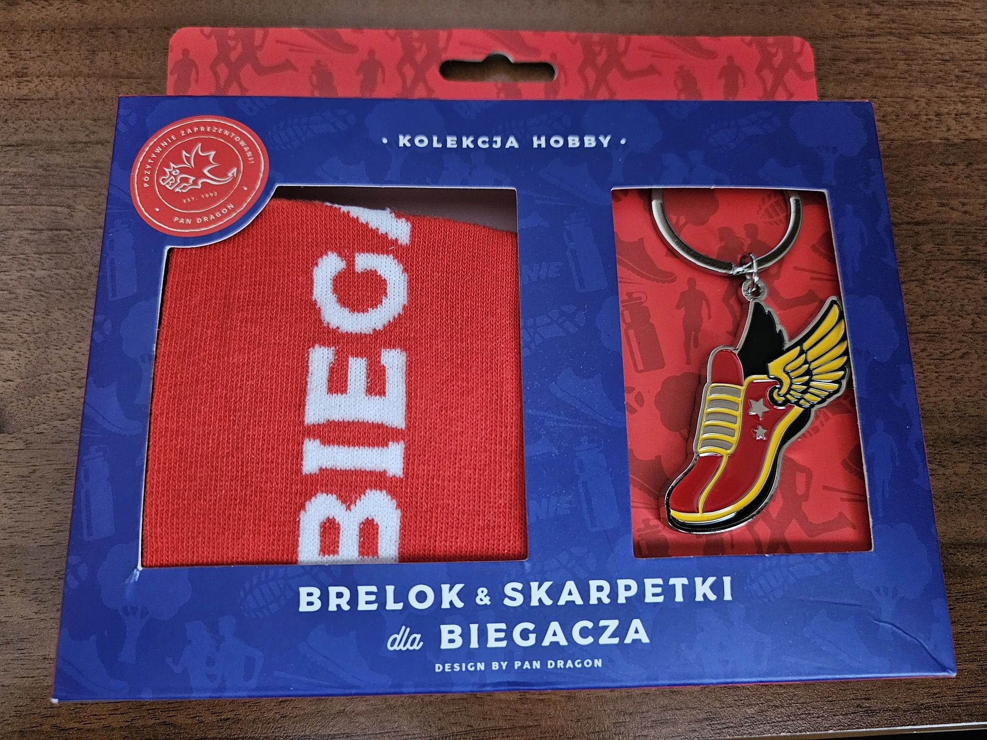 Nowe: Brelok i skarpetki dla biegacza, EU 41-46