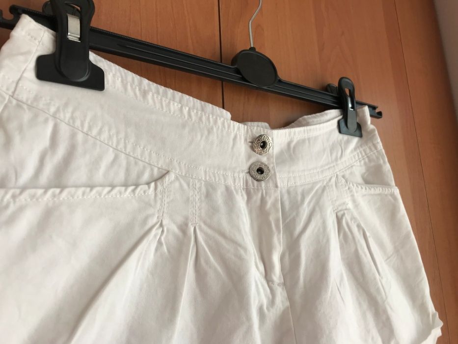 Spodenki szorty krótkie białe spodnie Primark 34 XS