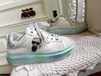 Karl Lagerfeld skórzane sneakersy buty damskie 37 sportowe adidasy