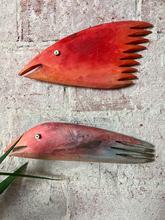 Ryby drewniane rękodzieło ryba wisząca sztuka