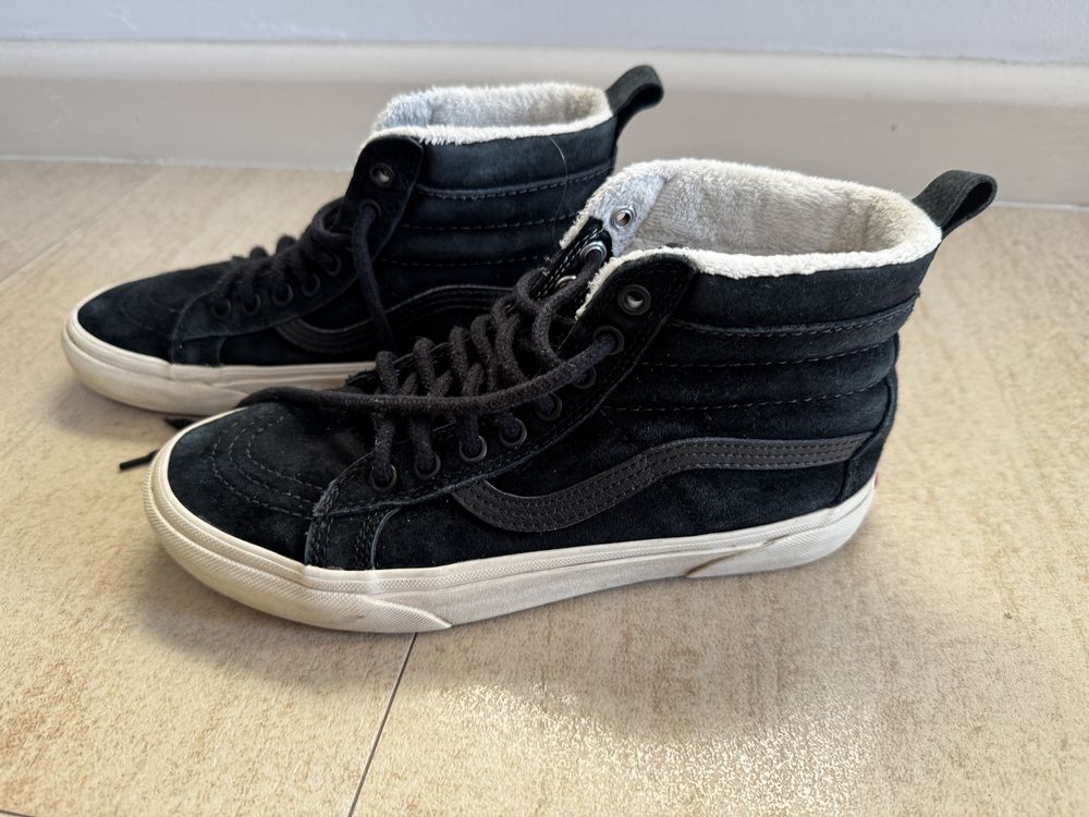Trampki ocieplane - buty zimowe - vans 38,5 - 24,5 cm