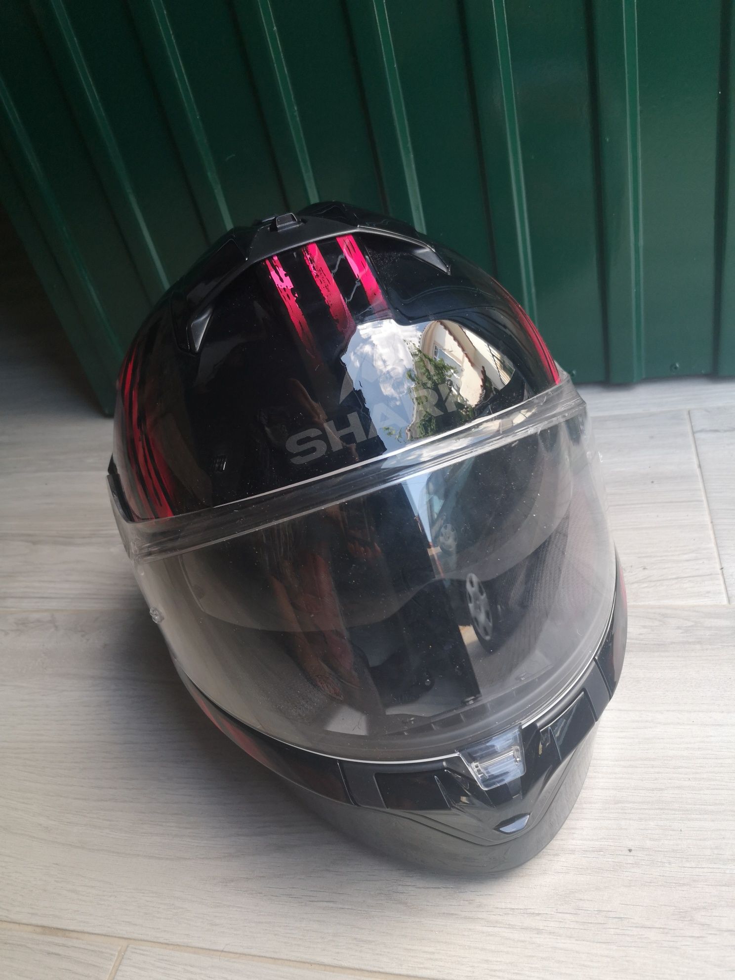 Capacete e botas senhora