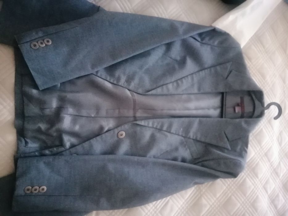 Blazer cinzento e branco ZARA