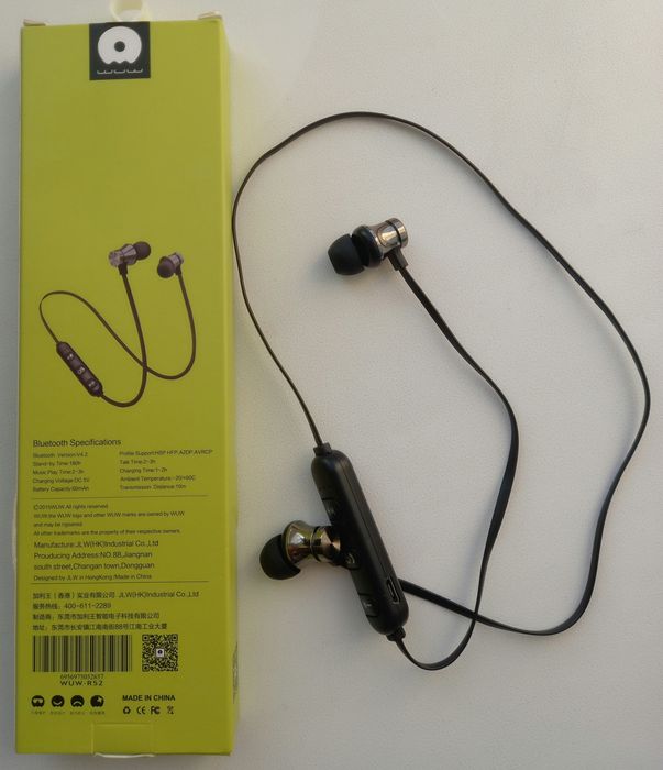 Блютуз наушники как для бега R52 так и для повседневного использования