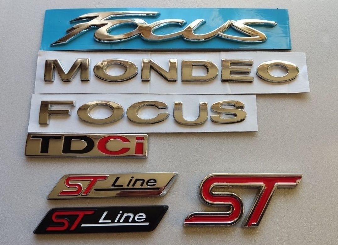 Эмблема Focus, Mondeo, TDCI, STline надпись