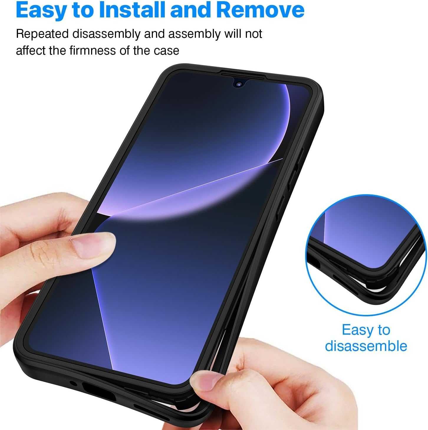 CENHUFO etui 360 do Xiaomi 13T Xiaomi 13T Pro etui pancerne mocne