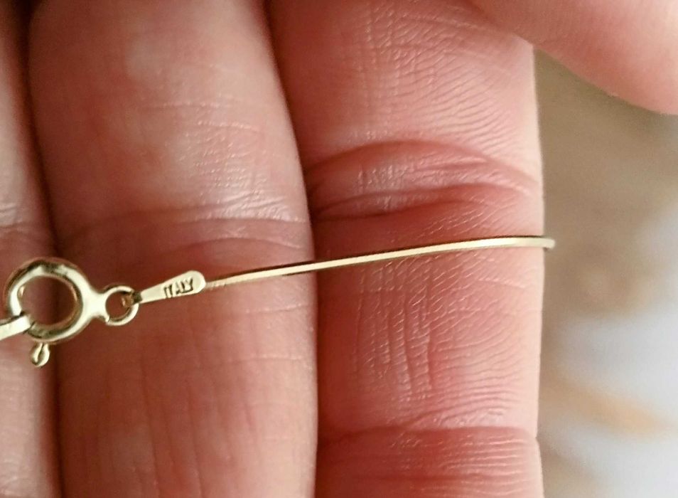 Łańcuszek srebrny pr. 925 pozłacany